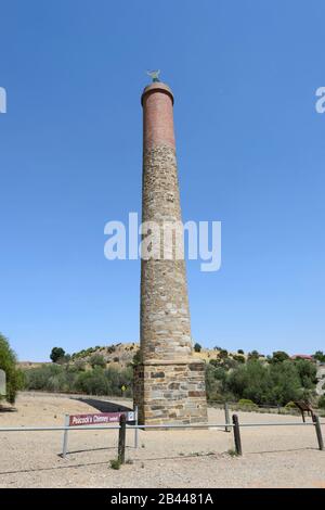 Peacock's Chimney in Burra, einer ehemaligen Kupferbergstadt, South Australia, Australien Stockfoto