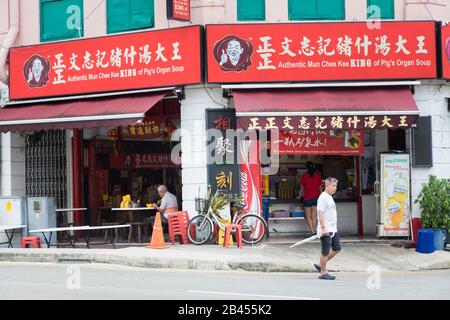 Traditionelle Häuser in Little India, Singapur Stockfoto