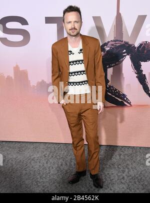 05. März 2020 - Hollywood, Kalifornien - Aaron Paul. HBO's "Westworld" Staffel 3 Los Angeles Premiere im TCL Chinese Theatre. (Bild: © Birdie Thompson/AdMedia über ZUMA Wire) Stockfoto