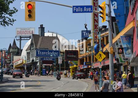 Rummel, Falls Avenue, Niagara Falls, Ontario, Kanada Stockfoto