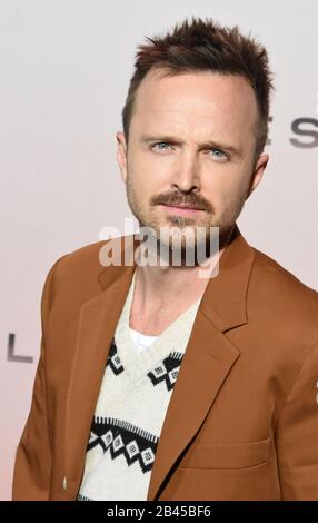 Hollywood, Kalifornien, USA 5. März 2020 Schauspieler Aaron Paul besucht die Premiere von HBO's "Westworld" in Los Angeles Staffel 3 am 5. März 2020 im TCL Chinese Theatre in Hollywood, Kalifornien, USA. Foto von Barry King/Alamy Live News Stockfoto