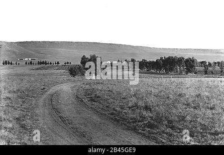 Mahatma Gandhi Ashram, die Tolstoi Farm, Kolonie gespendet von Herman Kallenback, Transvaal, Johannesburg, Südafrika, 1913, Altes Vintage 1900s Bild Stockfoto