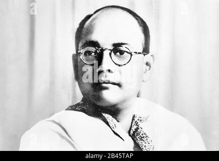 Netaji Subhas Chandra Bose, indischer Nationalist, indischer Freiheitskämpfer, Indien, 1940, alter Jahrgang 1900s Bild Stockfoto