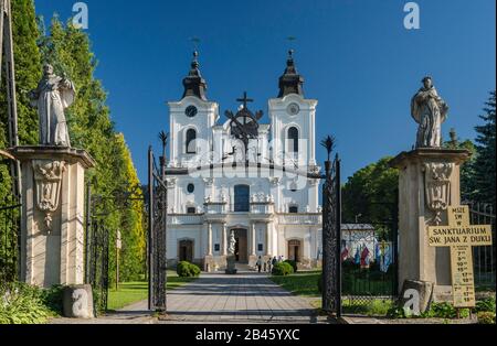 Kirche des Heiligen Johannes von Dukla, 18. Jahrhundert Bernardine Sanctuary in Dukla, Kleinpolen, Polen Stockfoto