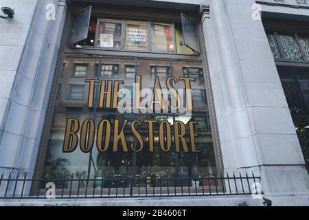 Los Angeles, Kalifornien - 17. Februar 2020: Der Letzte Buchladen, berühmte gebrauchte Buchläden, im Stadtzentrum VON LA. Stockfoto