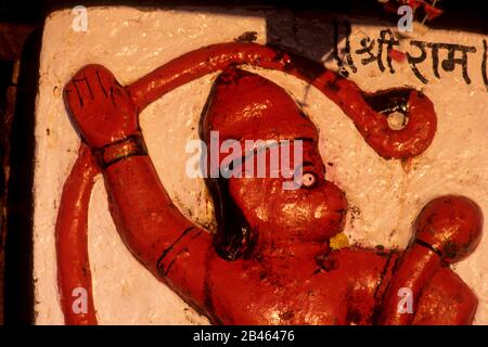 Lord Hanuman, Monkey God, Kolhapur, Maharashtra, Indien, Asien Stockfoto