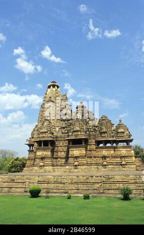 Vishvanatha Tempel, Vishwanath Tempel, UNESCO-Weltkulturerbe, Khajuraho, Chhatarpur Bezirk, Madhya Pradesh, Indien, Asien Stockfoto