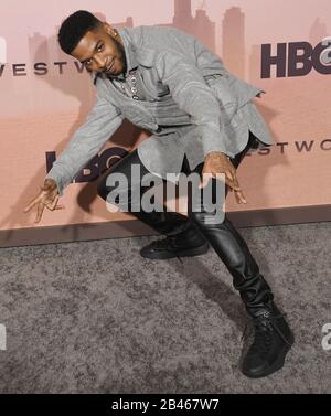 Los Angeles, USA. März 2020. Kid Cudi trifft am Donnerstag, den 5. März 2020, auf der WESTWORLD Season 3-Premiere von HBO im TCL Chinese Theatre in Hollywood, CA, ein. (Foto Von Sthanlee B. Mirador/Sipa USA) Kredit: SIPA USA/Alamy Live News Stockfoto