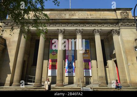 Alte Boerse, Rue Saint-François-Xavier, Montreal, Quebec, Kanada/Börse Stockfoto