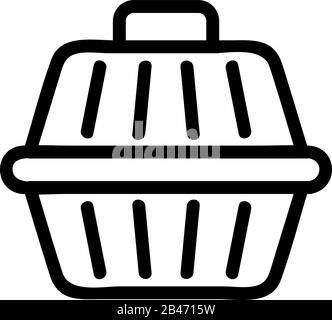 Tragen für Haustiere Symbolvektor. Abbildung der isolierten Kontursymbole Stock Vektor