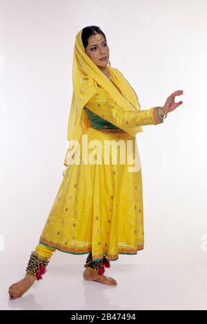 kathak Classical Dance Indien HERR#332 Stockfoto