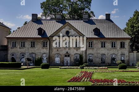 Polen, Provinz Lublin, Dorf Kozlowka, Palast Zamoyskis, 18. Jahrhundert, Abhängigkeit vom Schloss Stockfoto