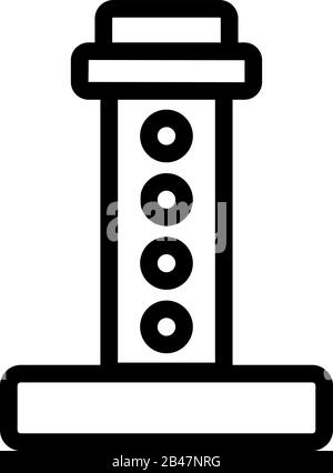 Symbolvektor Hydraulikheber. Abbildung der isolierten Kontursymbole Stock Vektor