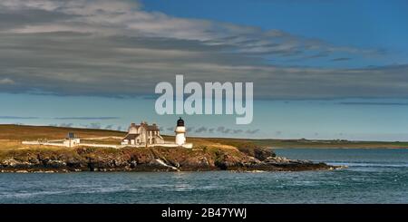 UK, Schottland, Orkney Islands ist eine Inselgruppe auf den nördlichen Inseln Schottlands, , Atlantik, Leuchtturm des Festlandes, Stockfoto