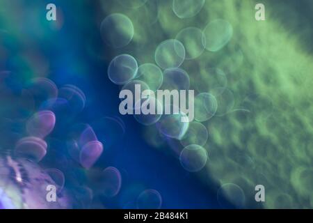 Wunderschönes abstraktes Bokeh. Hintergrundmuster für das Design. Stockfoto