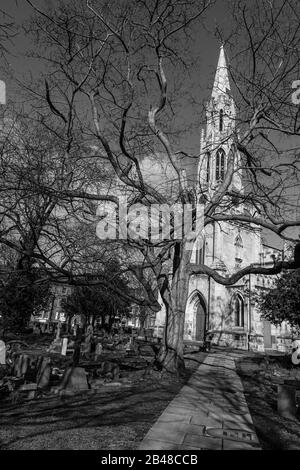 Kraft Christus Kirche Doncaster. Stockfoto