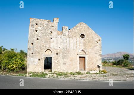 Agios Georgios Phalandras Kirche, Festos, Kreta, Griechenland Stockfoto