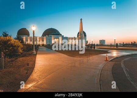 Los Angeles, Kalifornien - 18. Februar 2020: Berühmtes Griffith-Observatorium in Los Angeles, USA Stockfoto