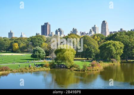 Turtle Pond im Central Park in Manhattan, New York City Stockfoto