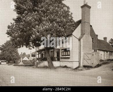 Britische Hotels, Pubs, Gasthäuser und Tavernen. Ein Foto des Dorset Arms Inn, Hartfield, Sussex, Großbritannien aus den 1930er Jahren Stockfoto