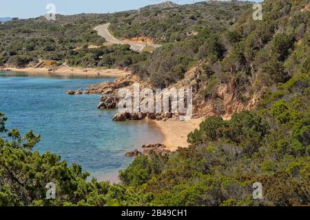 Felsformationen im Nationalpark Arcipelago della maddalena, Insel La maddalena, italien sardinien Stockfoto