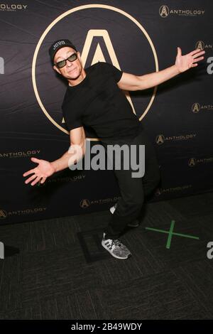 6. März 2020, Sydney, Australien: Jean-CLAUDE VAN DAMME auf der Bühne während seiner Australien-Tour im Wesley Conference Center Sydney in Sydney, NSW Australien. (Bild: © Christopher Khoury/Australian Press Agency via ZUMA Wire) Stockfoto