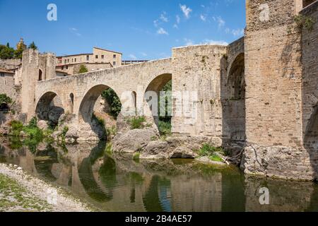 Malerisches Dorf Besalu Spanien Stockfoto