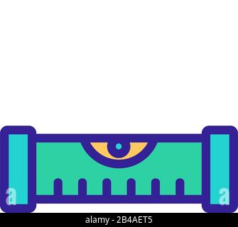 Symbolvektor „Ebene“. Abbildung der isolierten Kontursymbole Stock Vektor