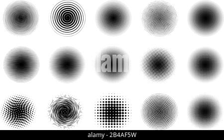 Abbildung der Halbtöne mit weißem Hintergrundvektor Stock Vektor