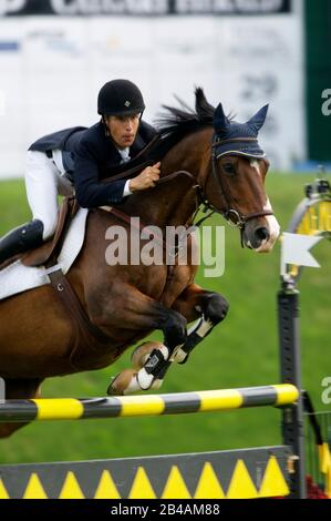 Die Nordamerikanischen, Spruce Meadows 2006, Pengrowth Schale, Richard Spooner (USA) Reiten Cristallo Stockfoto