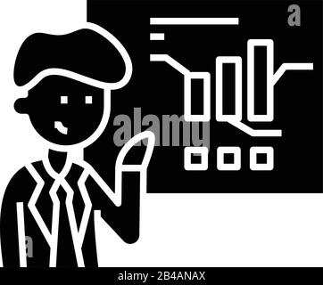 Apropos schwarzes Symbol für emotionale Bindung, Konzeptabbildung, Vektor-Flachsymbol, Glyph-Zeichen. Stock Vektor