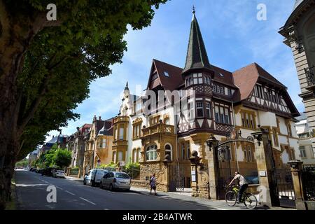 Frankreich, Mosel, Metz, Kaiserviertel, Jugendstilvilla von Madame Widow Salomons auch Haus Heler an der 20-22 Avenue Foch genannt Stockfoto
