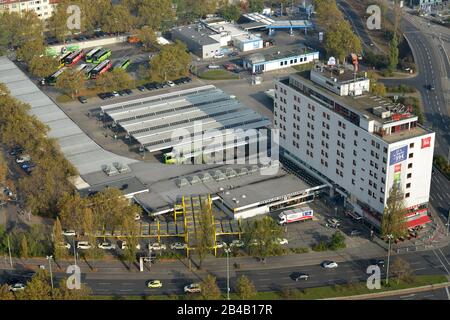 Zentraler Omnibusbahnhof, Messedamm, Charlottenburg, Berlin, Deutschland Stockfoto