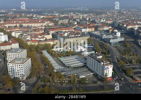 Zentraler Omnibusbahnhof, Messedamm, Charlottenburg, Berlin, Deutschland Stockfoto