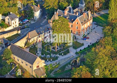 Frankreich, Indre-et-Loire (37), Amboise, Region Centre Loiretal, Schlösser im Loire-Tal, Weltkulturerbe Loire-Tal, Schloss Clos Lucé, Leonardo da Vinci Park (letzte Heimat von Léonard de Vinci) Stockfoto