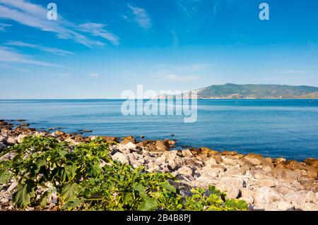 Italien, Toskana, Provinz Grosseto, Maremma, Feniglia, Porto Ercole vor dem Tyrrhenischen Meer Stockfoto