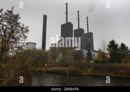 Heizkraftwerk Lichterfelde, Ostpreussendamm, Lichterfelde, Berlin, Deutschland Stockfoto