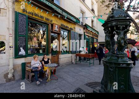 Frankreich, Paris, Quartier Latin, 37 Rue de la Bucherie, Shakespeare und Company Bookshop Stockfoto