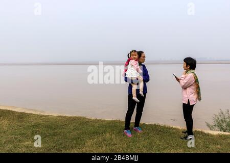 China, Provinz Henan, Zhengzhou, Gelber Fluss Stockfoto
