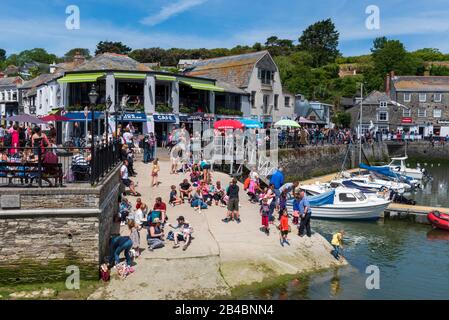 Großbritannien, England, Cornwall, Padstow, Hafen Stockfoto
