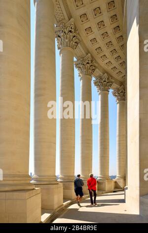 Frankreich, Paris, Latin Quarter, Pantheon (um die Jahre um die Jahre 17990) neoklassizistischer Stil, Gebäude in Form eines griechischen Kreuzes, das von Jacques Germain Soufflot und Jean Baptiste Rondelet erbaut wurde Stockfoto