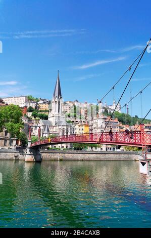 Lyon, Frankreich in einem schönen Sommertag Stockfoto