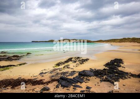 Der Strand der Halbinsel Balnakeil Stockfoto