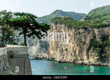 Wunderschöne Landschaften von Korfu, Griechenland Stockfoto