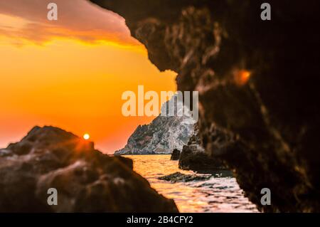 Wunderschöne Landschaften von Korfu, Griechenland Stockfoto