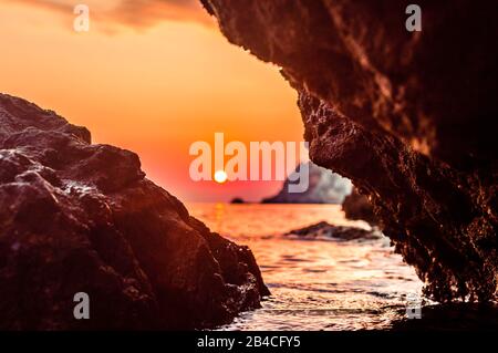 Wunderschöne Landschaften von Korfu, Griechenland Stockfoto