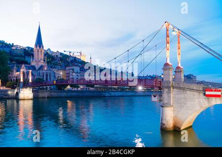 Lyon, Frankreich in einem schönen Sommertag Stockfoto