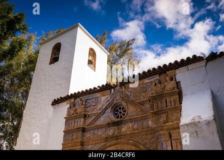 Spanien, Kanarische Inseln, Fuerteventura, Pajara, Iglesia de Nuestra Señora de Regla Kirche, außen Stockfoto