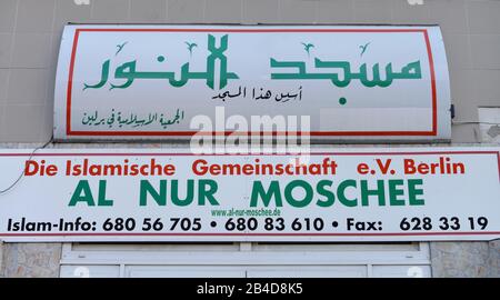 Al Nur Moschee, Haberstrasse, Neukölln, Berlin, Deutschland Stockfoto