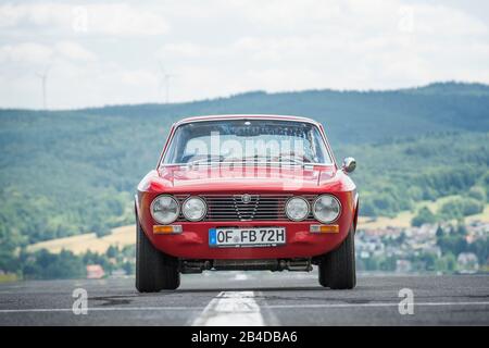 Michelstadt, Hessen, Deutschland, Alfa GTV, Baujahr 1972, 2 Liter Fassungsvermögen, 220 ps. Stockfoto